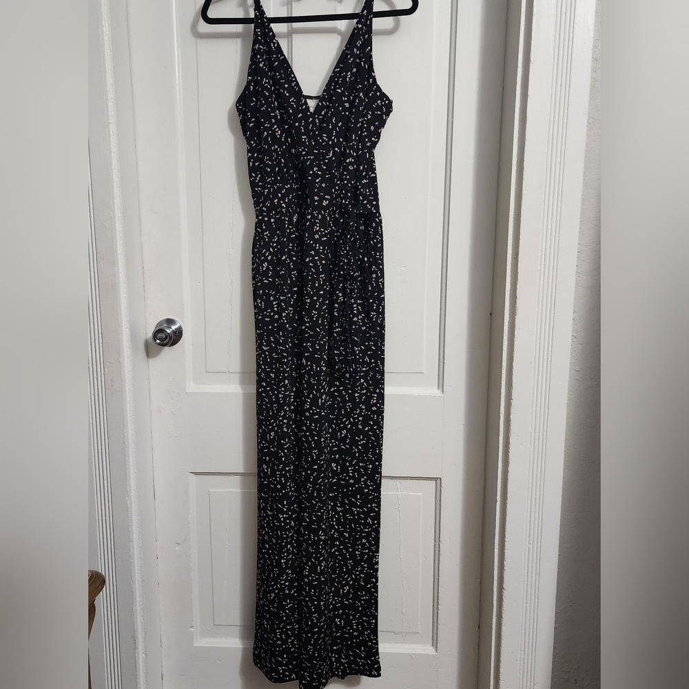NWT Kaileigh Black and White Patterned Jumpsuit